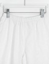 Derson Lace Shirring Banding Capri Pants