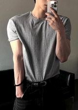 Crop muscle fit t-shirt 