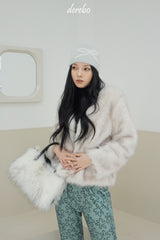Snow White No Collar Fur Jacket