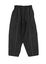 ループステッチ裏起毛ナイロンパンツ