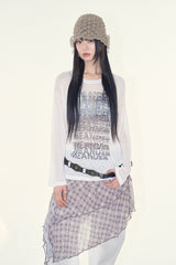 Solari see-through print tee