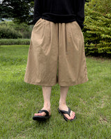 Rok Linen Pintuck Bermuda Pants