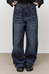 Flush Wide Washed Denim