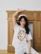 Cookie tshirt | short sleeves tshirt with real cookie print