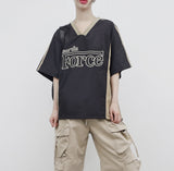 (Unisex) ポスティストリングカラーリングTシャツ