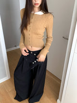 バートンベルトワイドスラックスパンツ