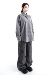 OPEN STRAP CHECK SHIRT