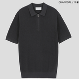 Jake Silket Hachi Half Zip-up Short Sleeve Knit