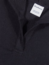 WARM CROP HOODIE_Black