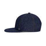 VA Curved Denim Stitch Detail 5Panel Ball Cap / Indigo