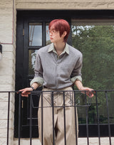 Kaiden Cashmere Round Knit Cardigan