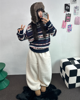 ノルディックスノーフラワーディアニット🦌❤💙🩶3COLOR