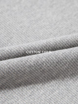 Henley neck sleeveless tee