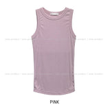 [U-BASIC] Skin Round Soft Ribbed Sleeveless