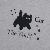 Cat Save The World ピクセルアートMTM (2Color)