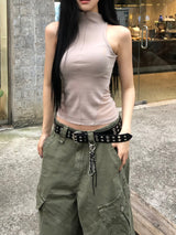 ジップアップノースリーブ