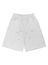 rivet flow bermuda pants (3color)