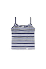 stripe sleeveless (blue)