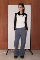 RAGLAN HOOD SLIM TOP