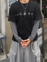 スター グロウ レイヤード ロングスリーブ Tシャツ 3C