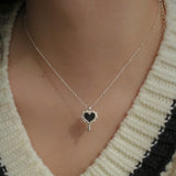 【MADE】 Heart mirror necklace