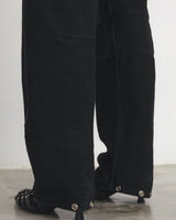 Riveted Double Waist Jeans