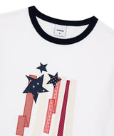FLAG APPLIQUE RINGER TEE