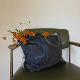 TYVEK FLEXIBLE BAG - Indigo Blue & Light Gray (LARGE)