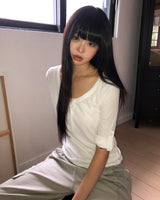ビジュン ロールアップ 7分袖Tシャツ