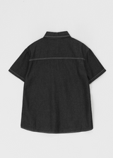 [MADE] Callus Loose Fit Denim Short Sleeve Shirt