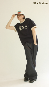 シューティングスターリンガーTシャツ @ ネイビー * アイボリー