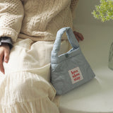 flower padding tote-sky
