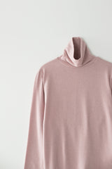 ベーシックタートルネックTシャツ (ピンク)