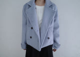 Powder double short coat (2color)
