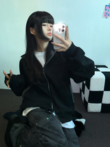 2ウェイ🤎 ハーディービッグフーディージップアップ🤎🩶🖤3カラー