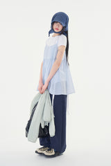 Roni button back bustier top