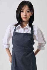 ASTRAL BUCKLE MINI DRESS / CHARCOAL
