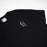 HIERARCHY STUDIOS Chroma - ブラックヒステリアワイドオーバーサイズTシャツ