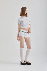 ブークレクロップドTシャツ