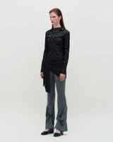 Layered Wrap Tie _ BLACK