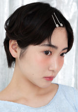 [2SET] ペティフラワーヘアピン - シルバー
