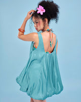 Shiny organza dress and bra set - ZIMA SET