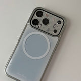 blue silver MagSafe bumper case