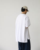 KP ディープスリットハーフTシャツ ホワイト