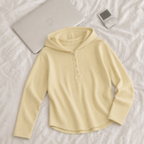 Ribbed hoodie snap hoodie (4 colors)