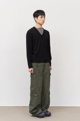 Flat Cargo Washed Pants