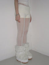Wool flap shorts