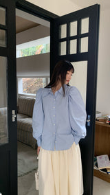 [SALE] ソラバックポイントショルダーパフブラウス