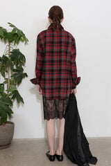 SOFT FLANNEL TIE SHIRT_RED