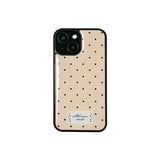 Dot epoxy bumper case (peach puff)